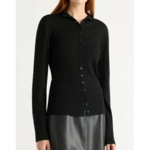 Modern Citizen Charlene Wool Button Mock Neck Sweater Top Women Size Small NWT - Picture 1 of 14